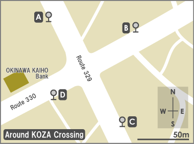 Around KOZA Crossing
